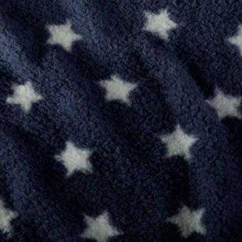 Tela Polar Estrellas Azul Marino