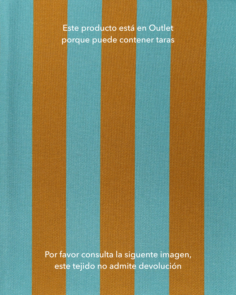 Semipanamá rayas oliva y turquesa - Tara
