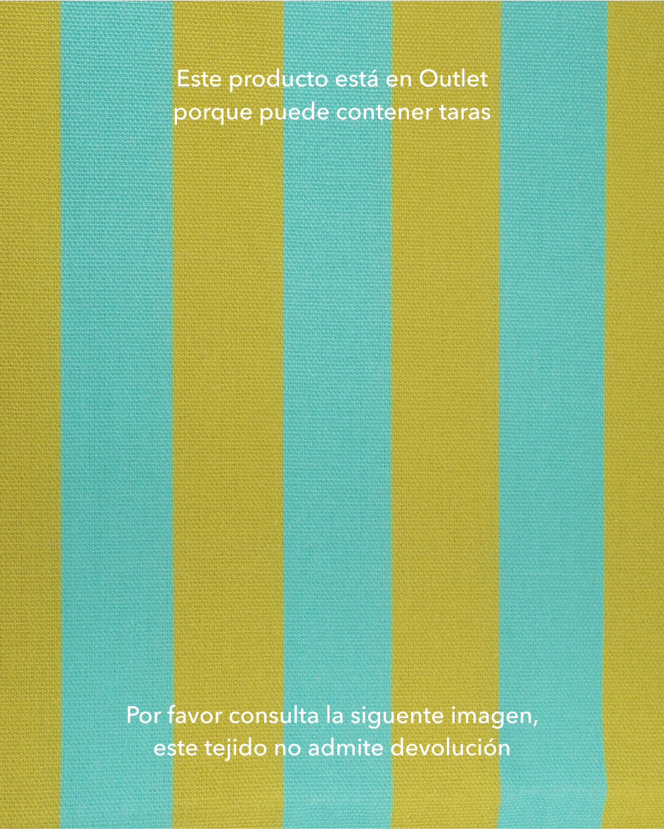 Semipanamá rayas verde agua y lima - Tara