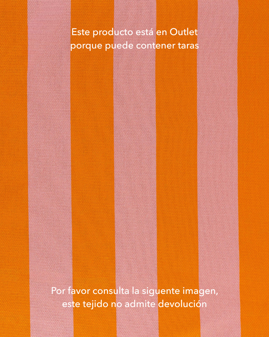 Semipanamá rayas rosa bebe y naranja - Tara