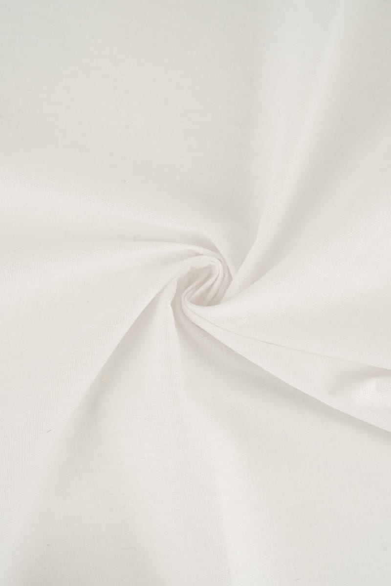 Popelín liso blanco