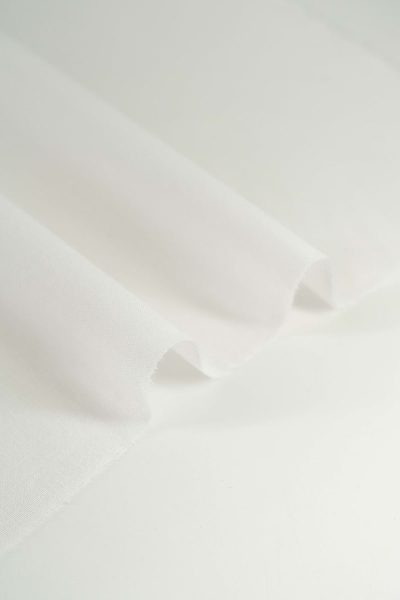 Popelín liso blanco