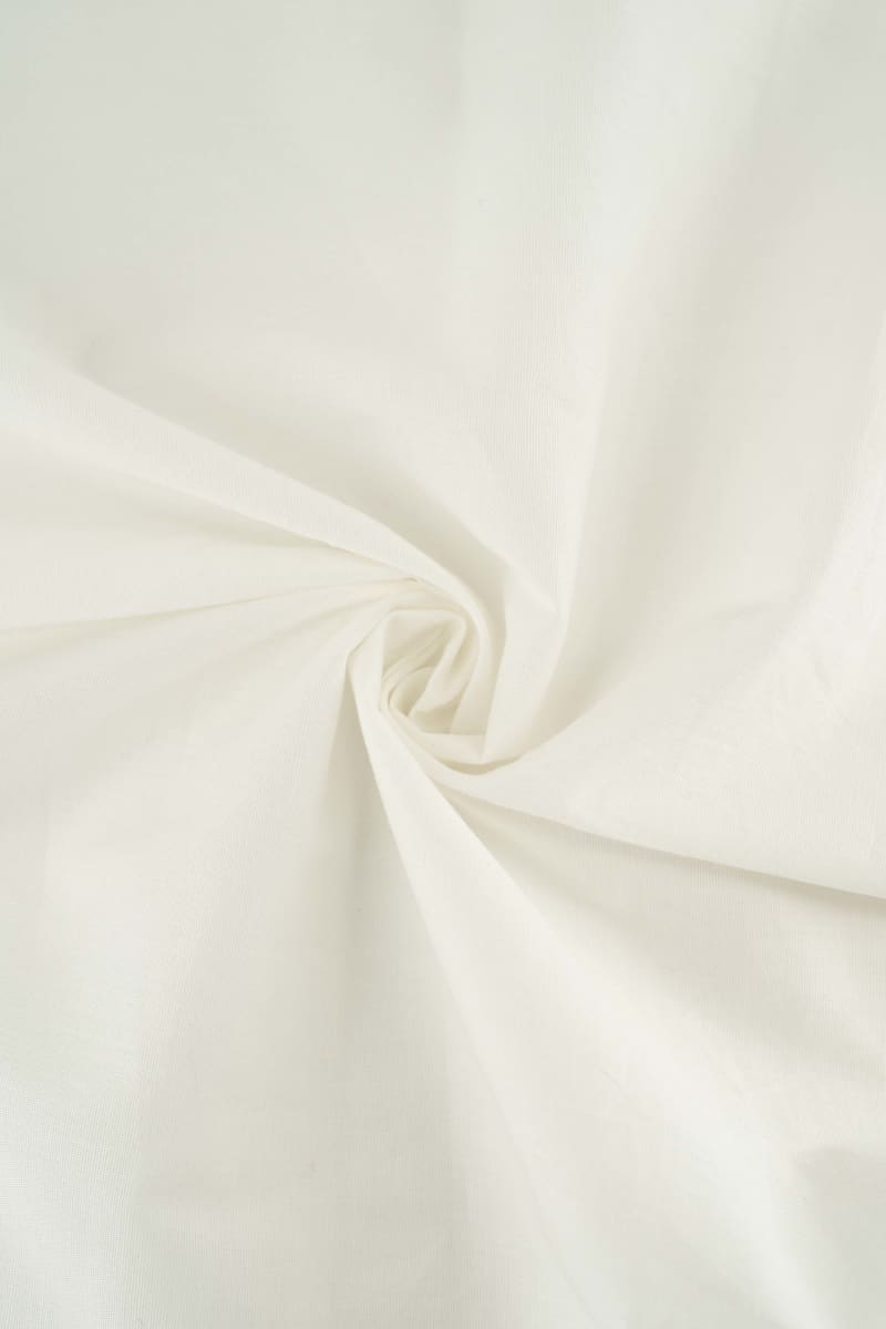 Popelín liso blanco