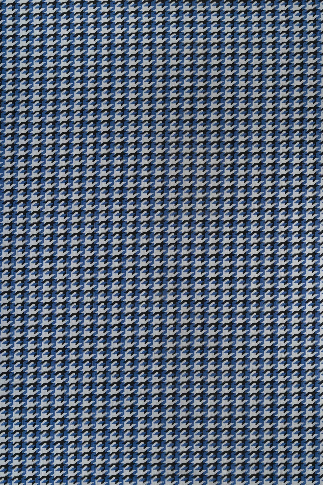 Punto pata de gallo azul