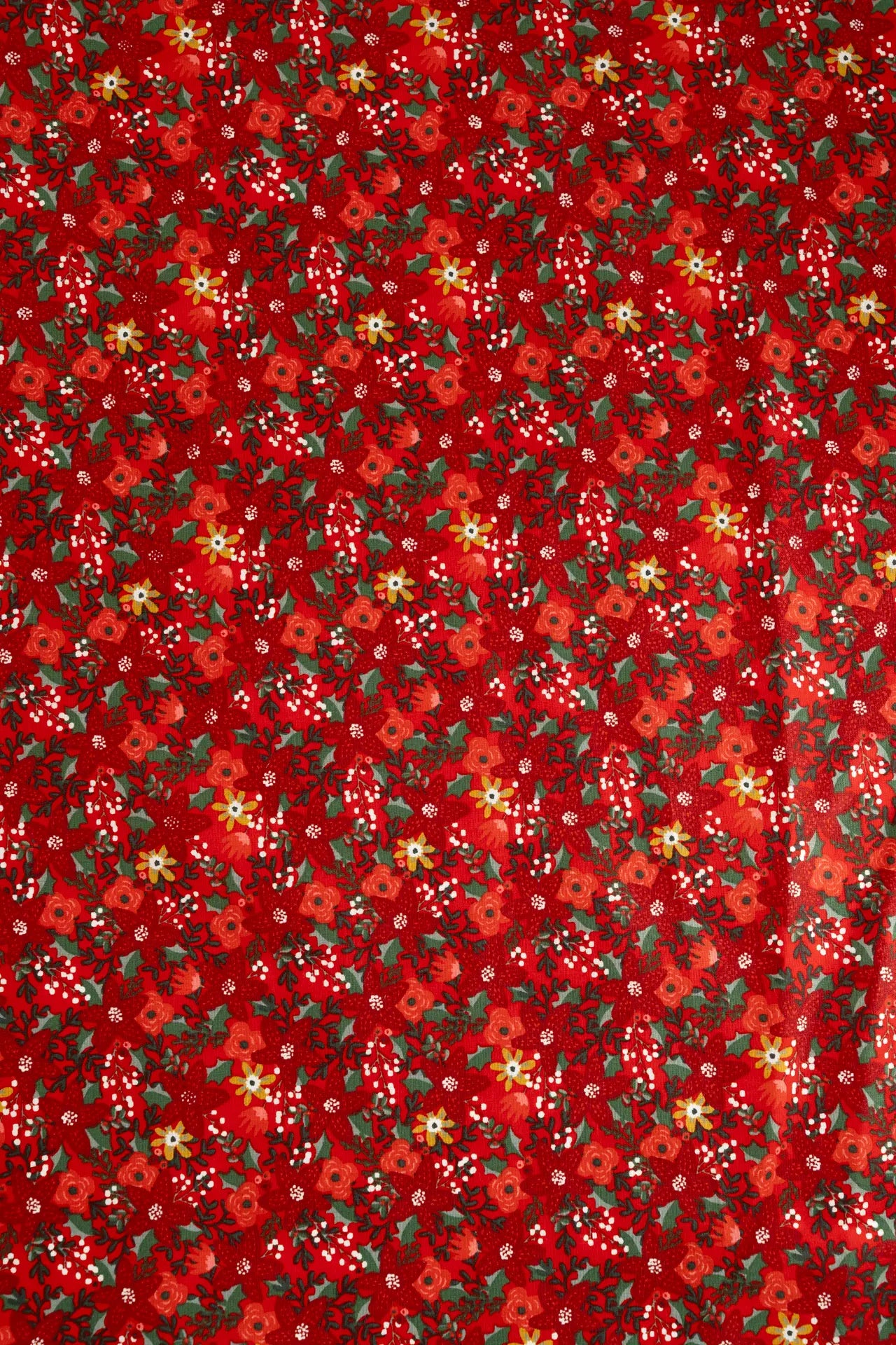 Popelin navidad rojo