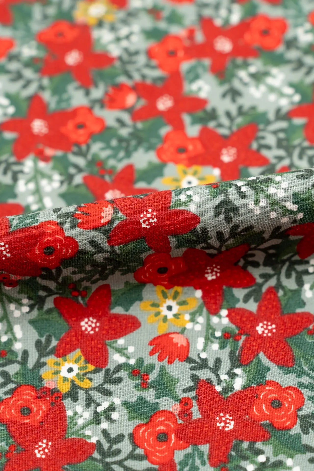 Popelin navidad flores