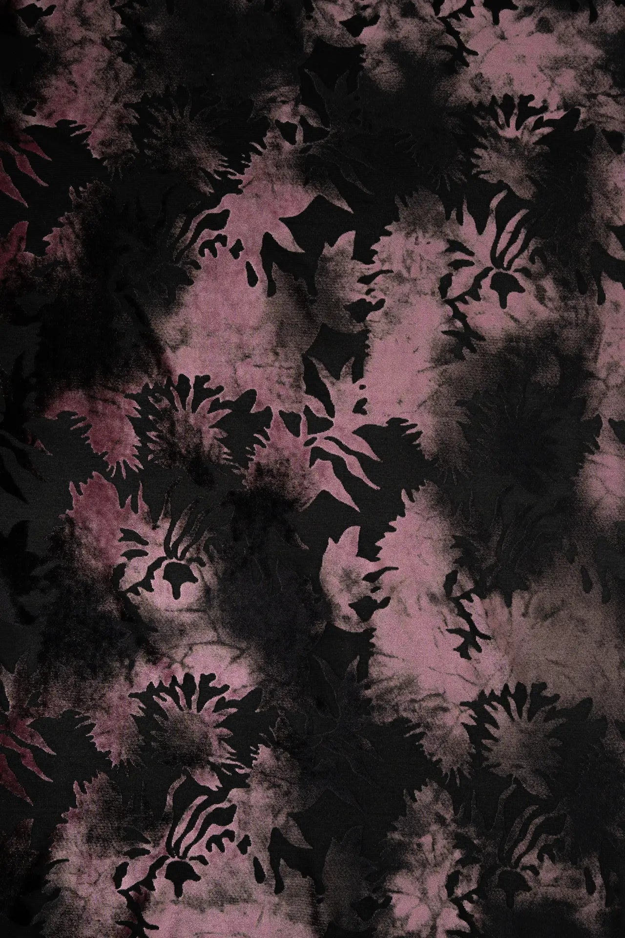 Terciopelo estampado flores