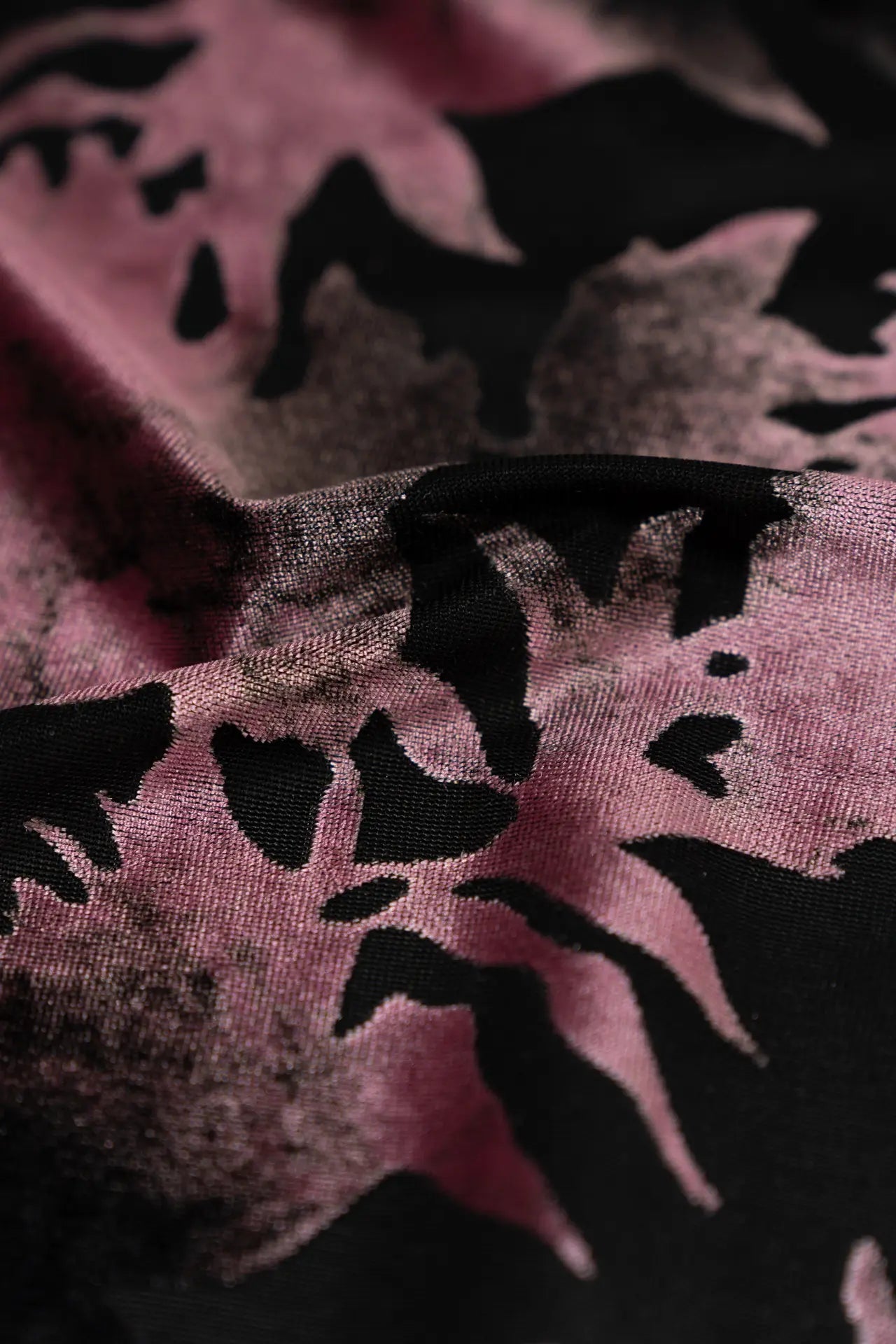 Terciopelo estampado flores