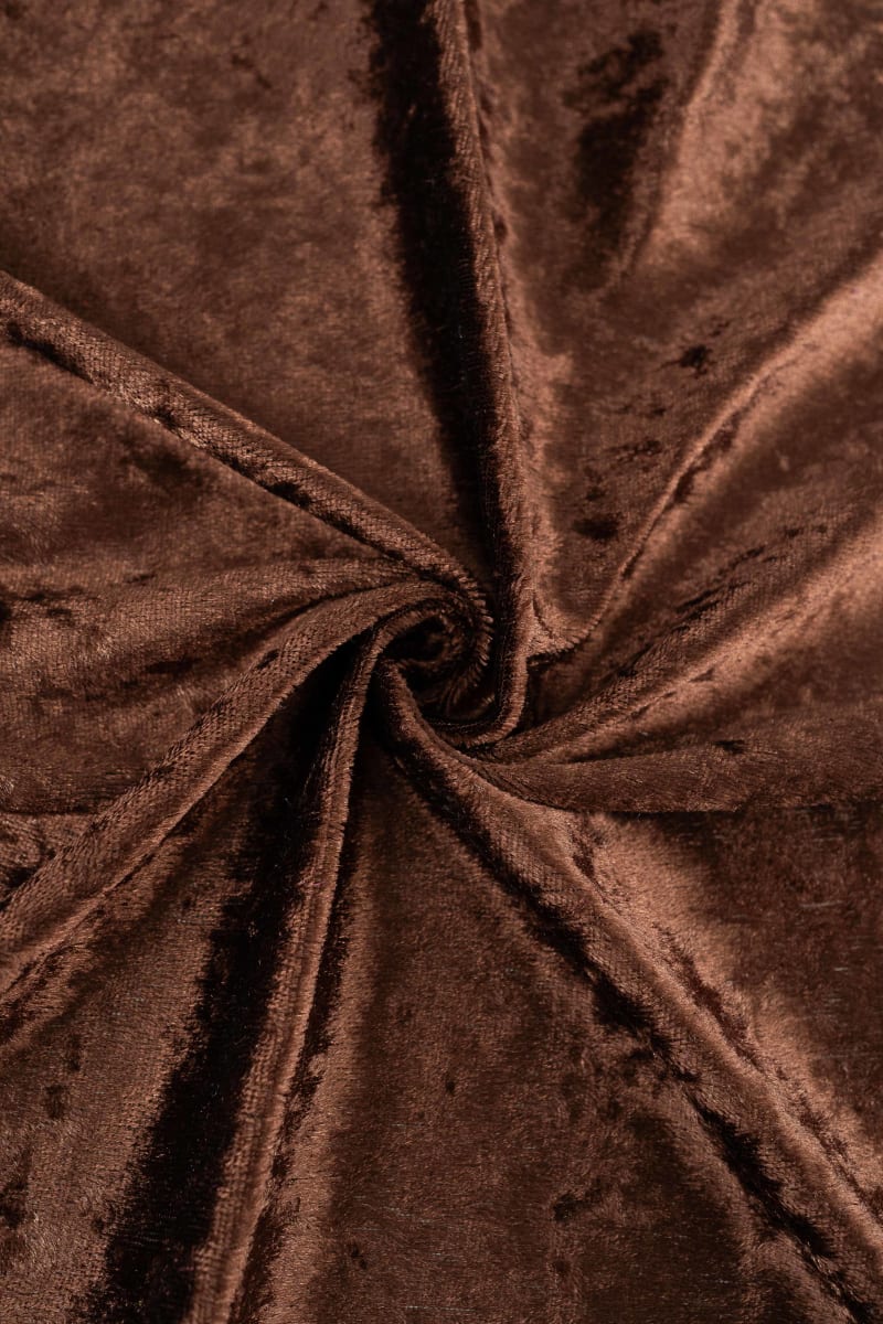 Terciopelo martelé liso chocolate