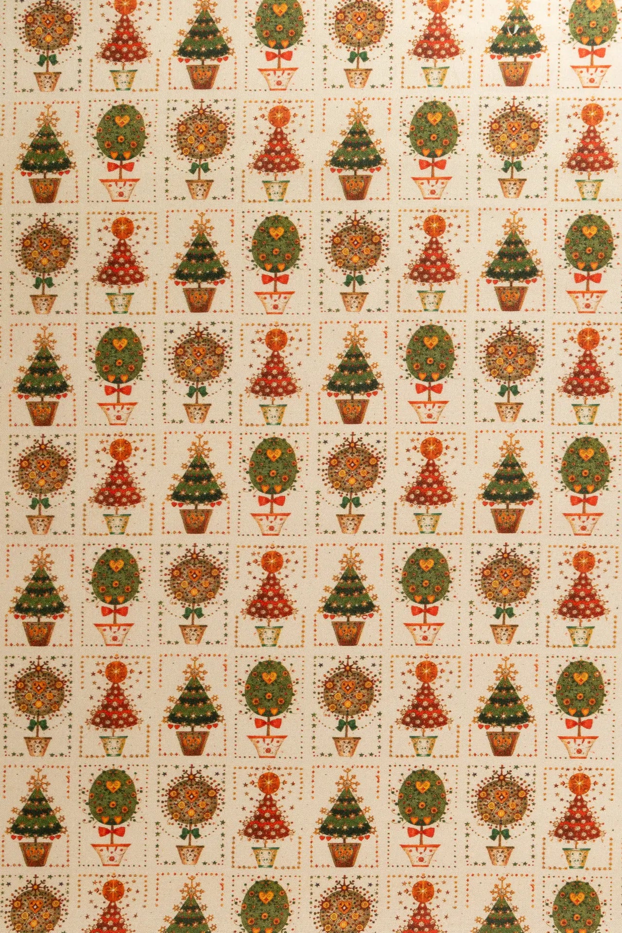 Navidad árboles y macetas