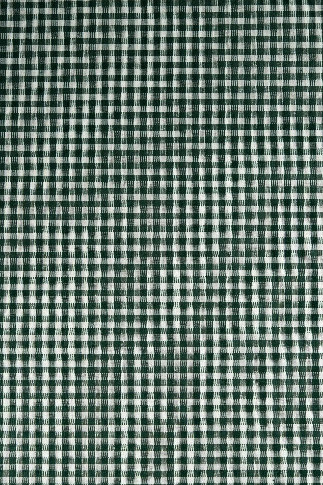 Vichy cortinas pequeño verde