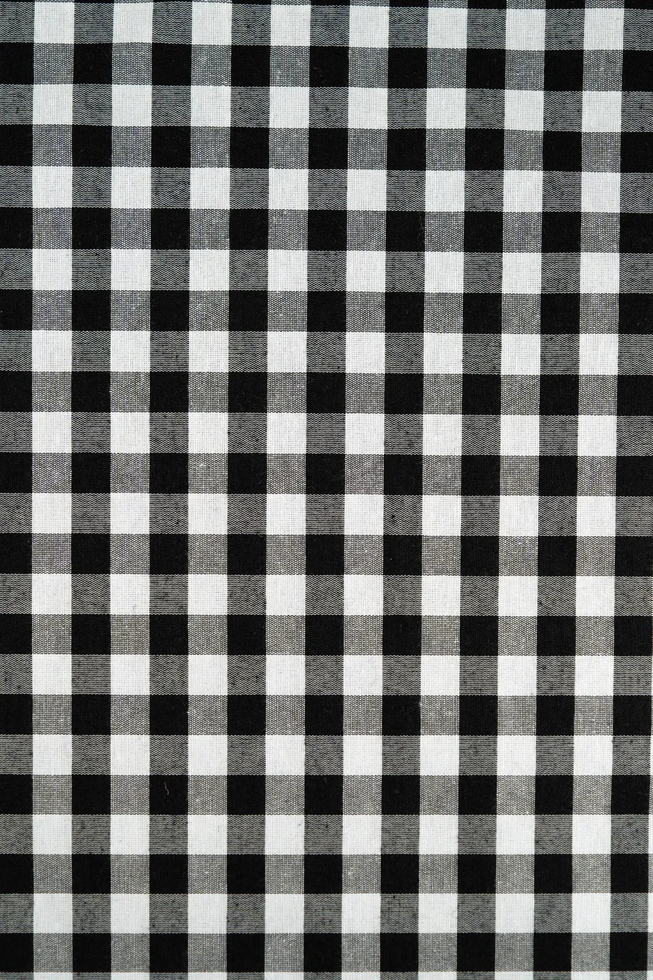 Vichy cortinas mediano negro