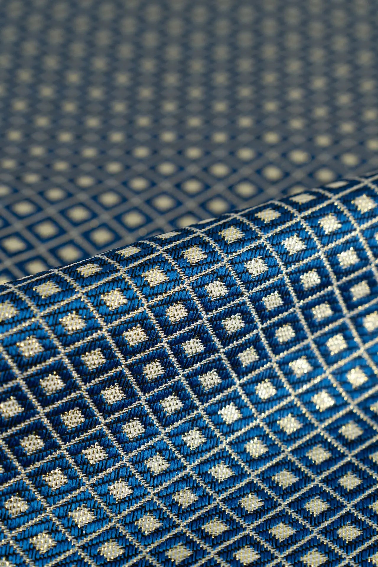 Lurex rombo azul