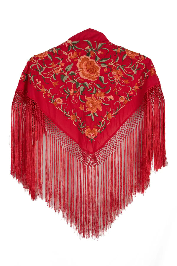 Mantoncillo puerto rojo y coral niña