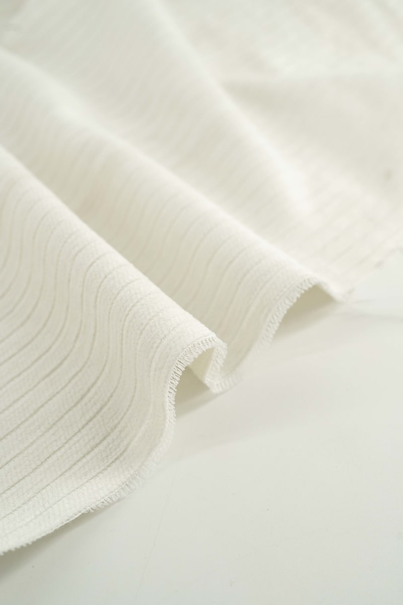 Chenilla liso blanco roto