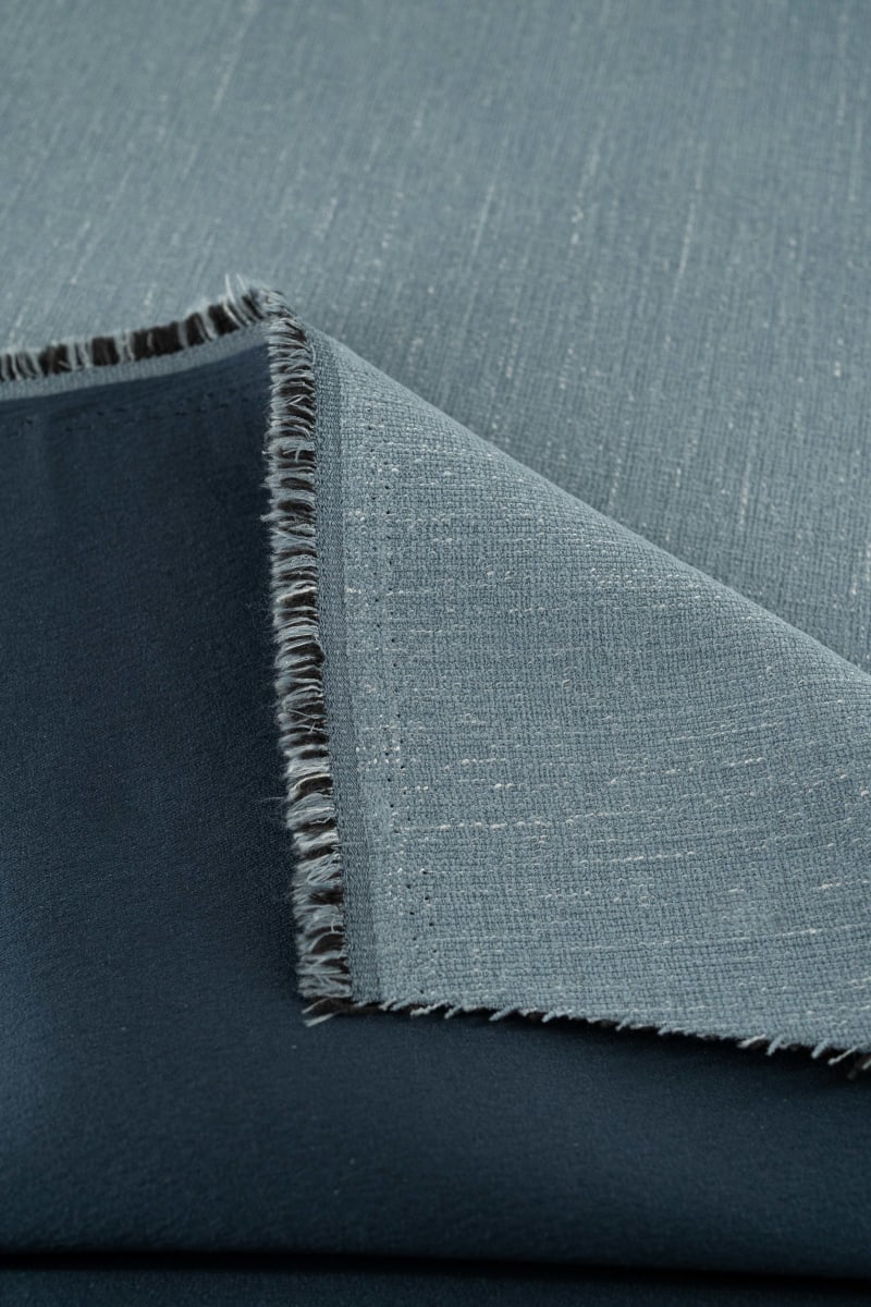 Chenilla liso azul