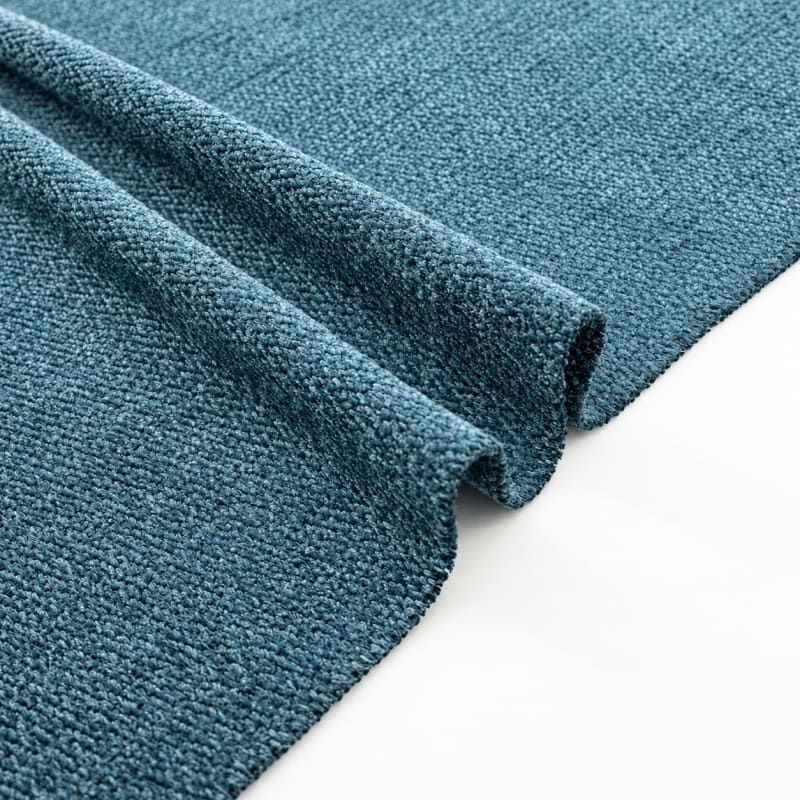 Chenilla liso azul petróleo claro