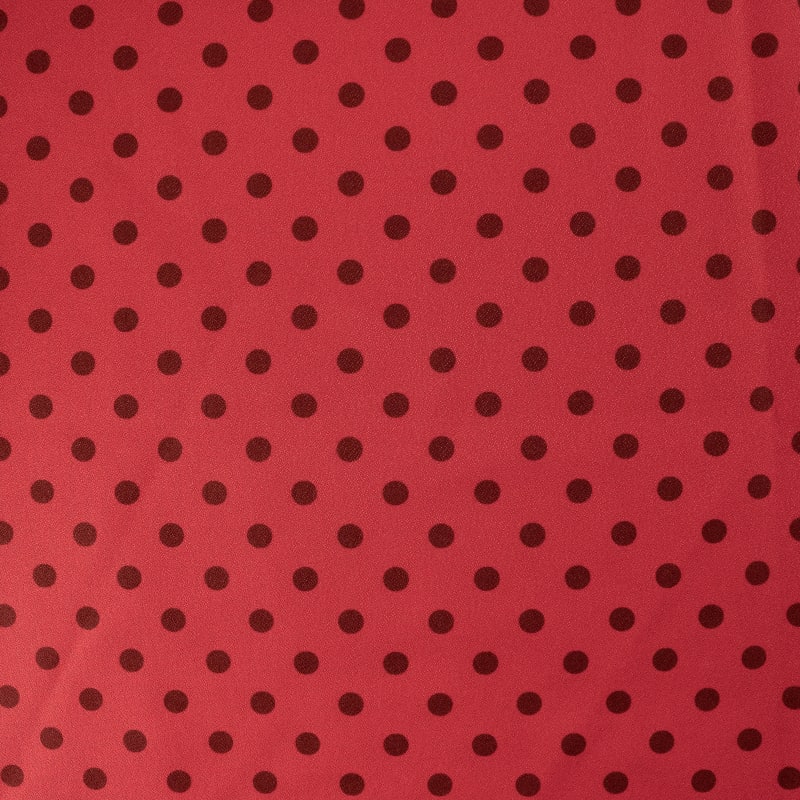 Crepe lunares pequeño rojo