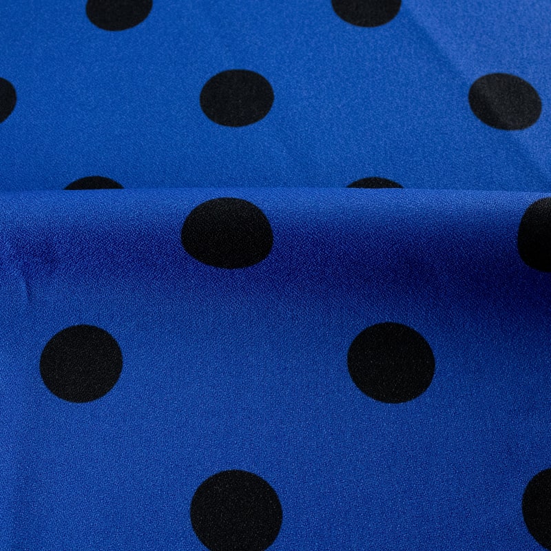 Crepe lunares grande azul