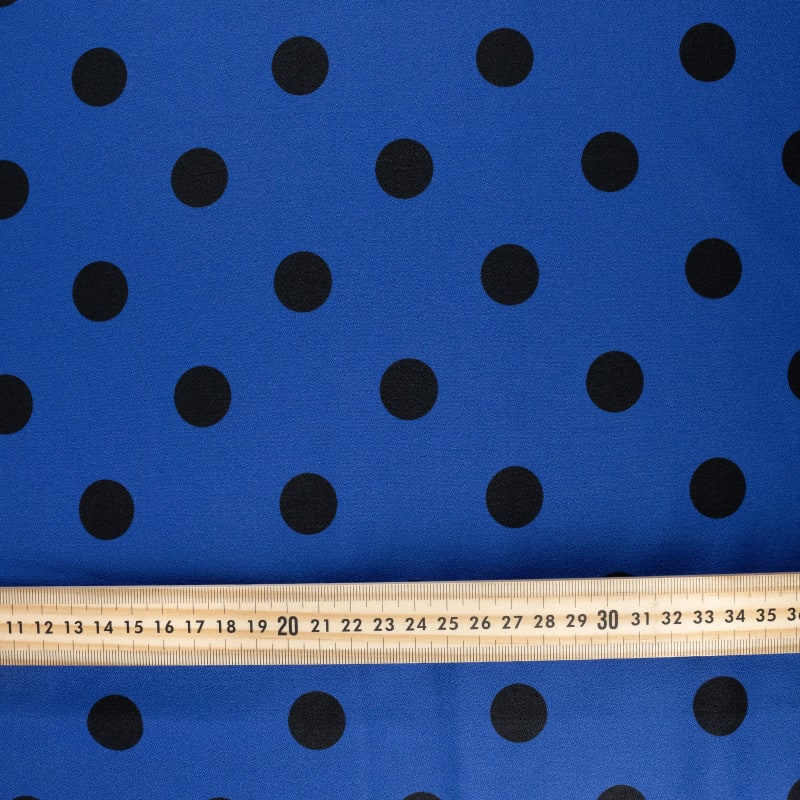 Crepe lunares grande azul