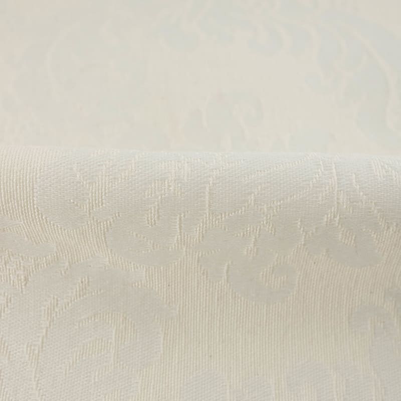 Damasco floral blanco