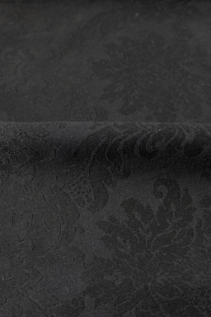 Damasco floral negro