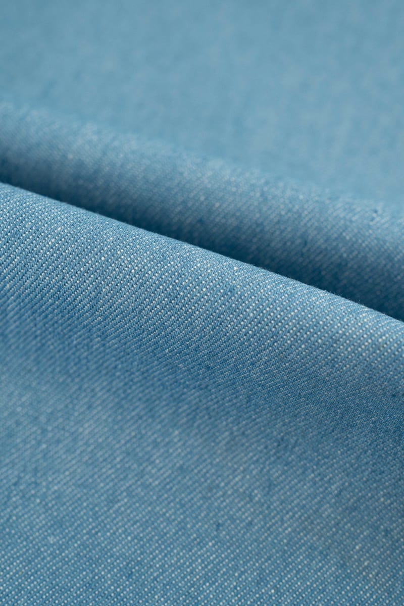 Denim/Vaquero liso azul medio
