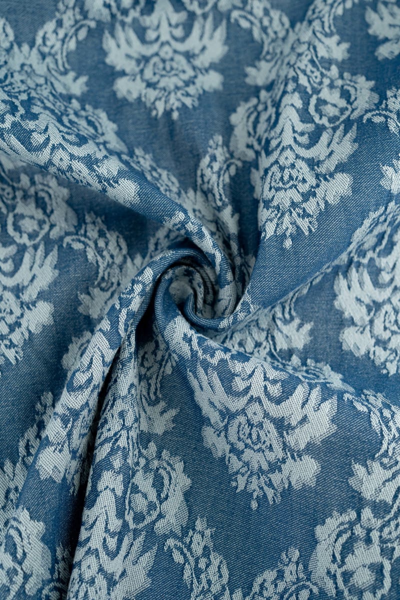 DENIM/VAQUERO floral adamascado azul medio