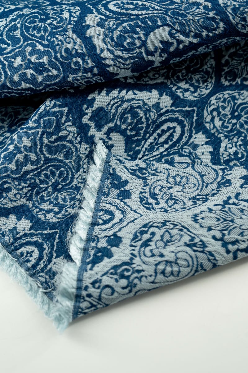 DENIM/VAQUERO floral adamascado azul marino