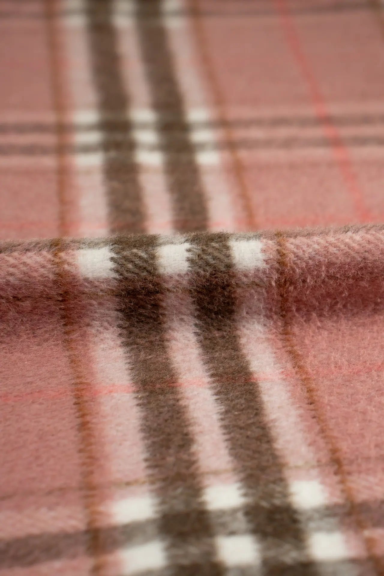 Franela cuadros bridal rose