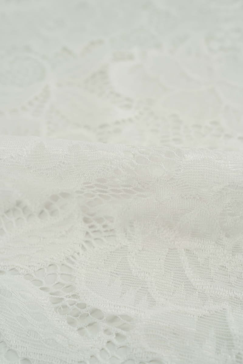 GUIPUR floral blanco neutro