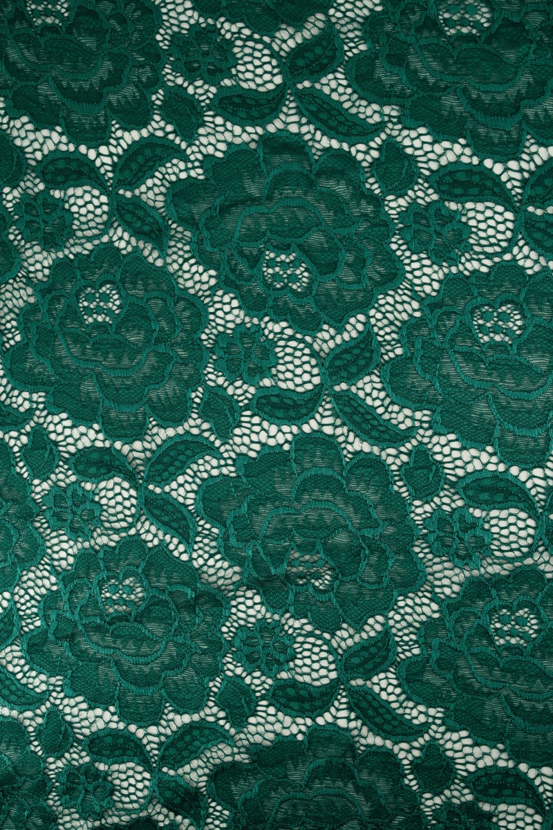 GUIPUR floral verde esmeralda