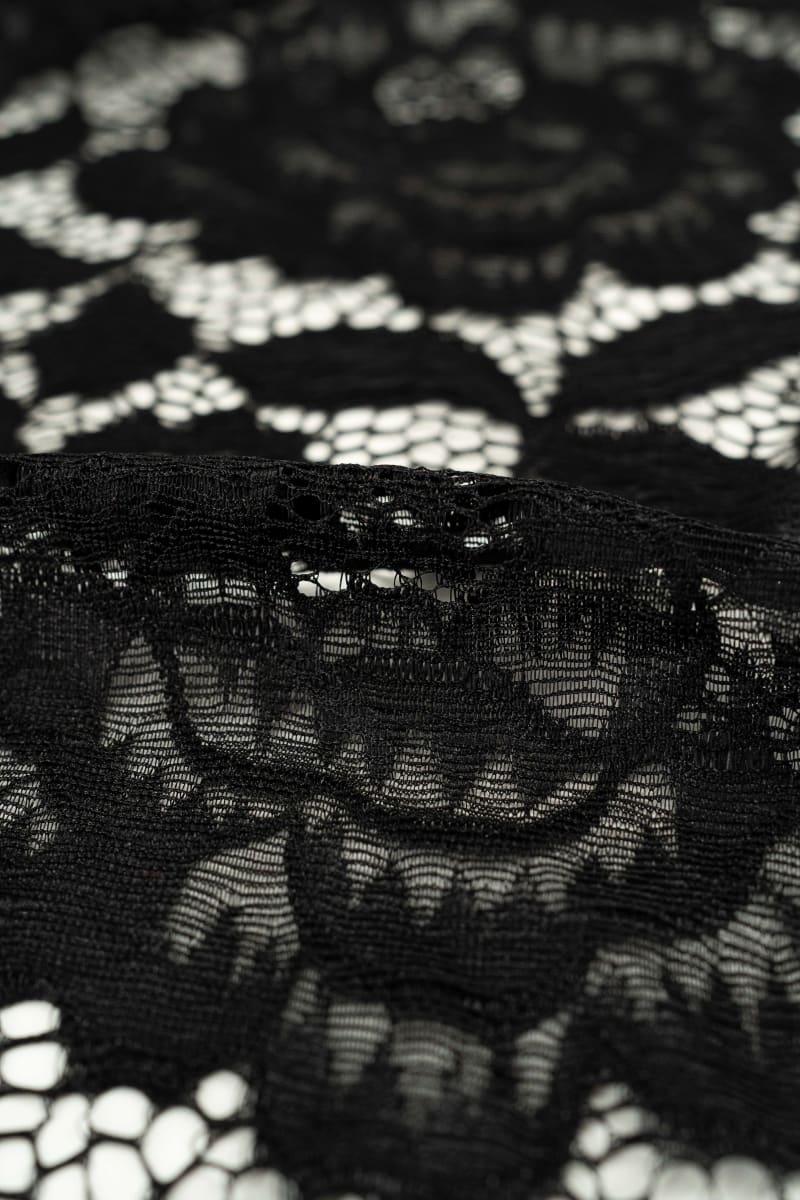 GUIPUR floral negro