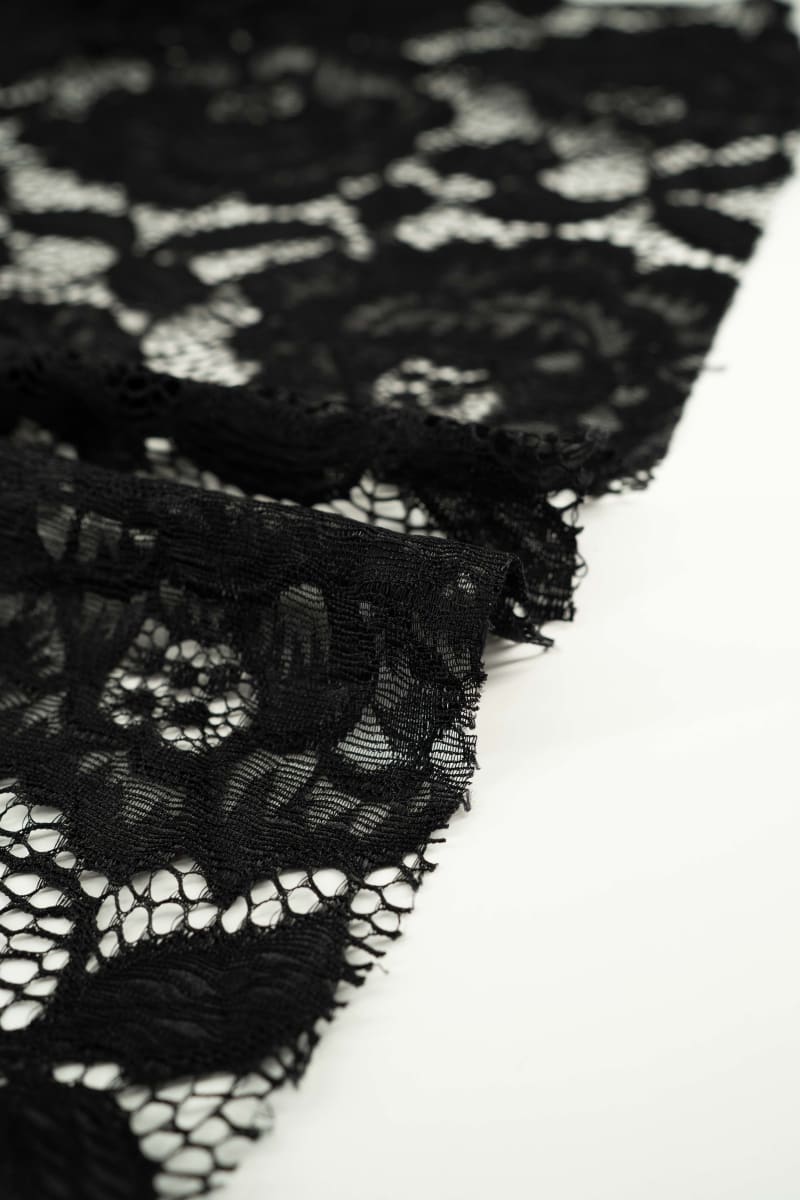 GUIPUR floral negro