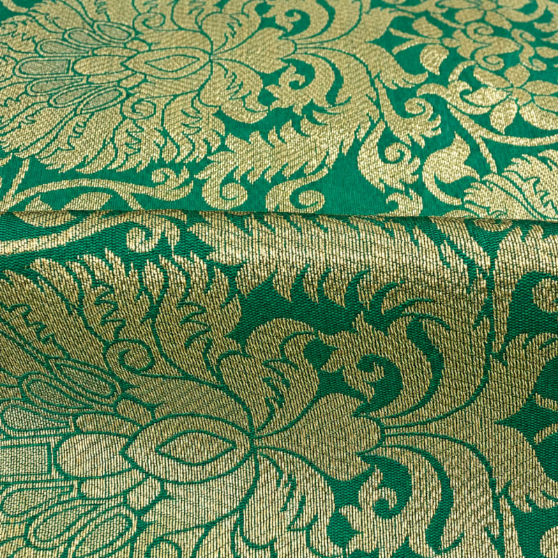 Jacquard estampado verde