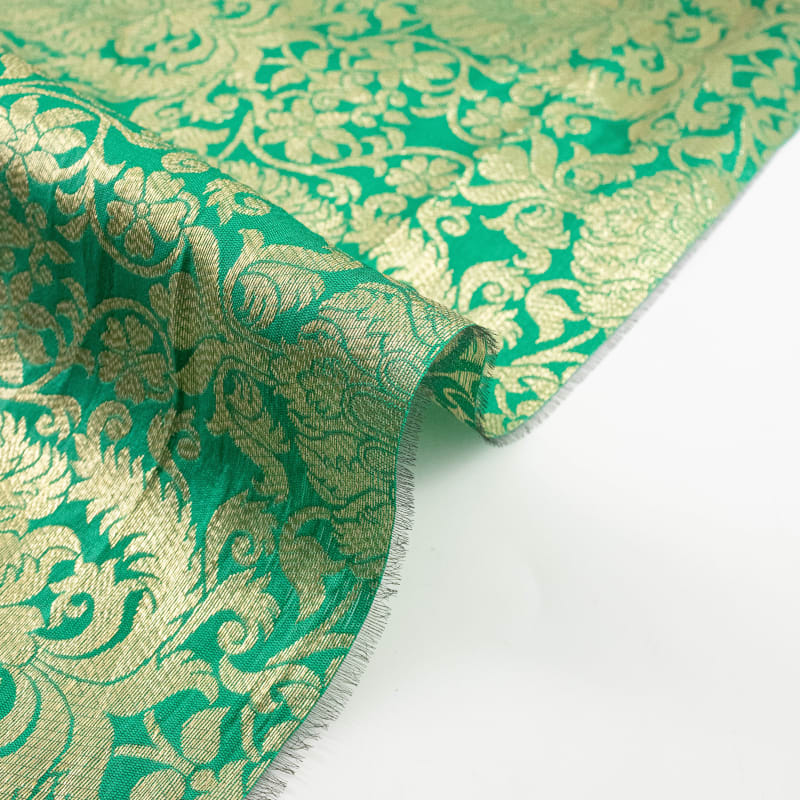 Jacquard estampado verde