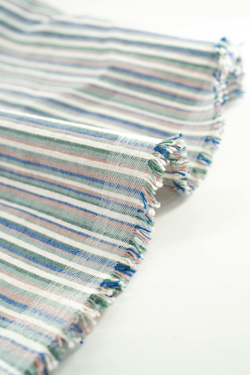 JACQUARD rayas azul