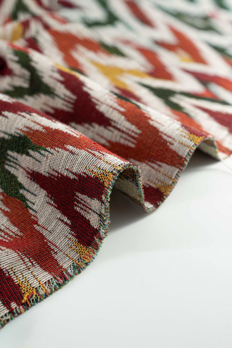Jacquard geométrico vino
