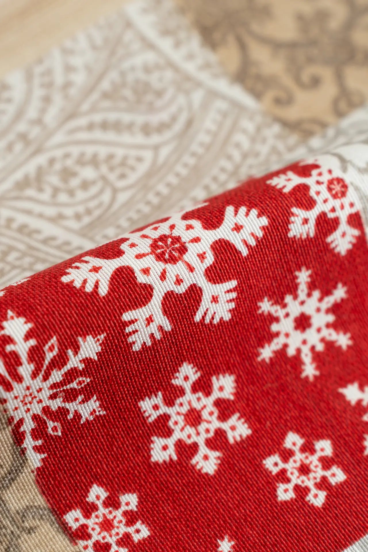 Loneta navidad estampada phale khaki