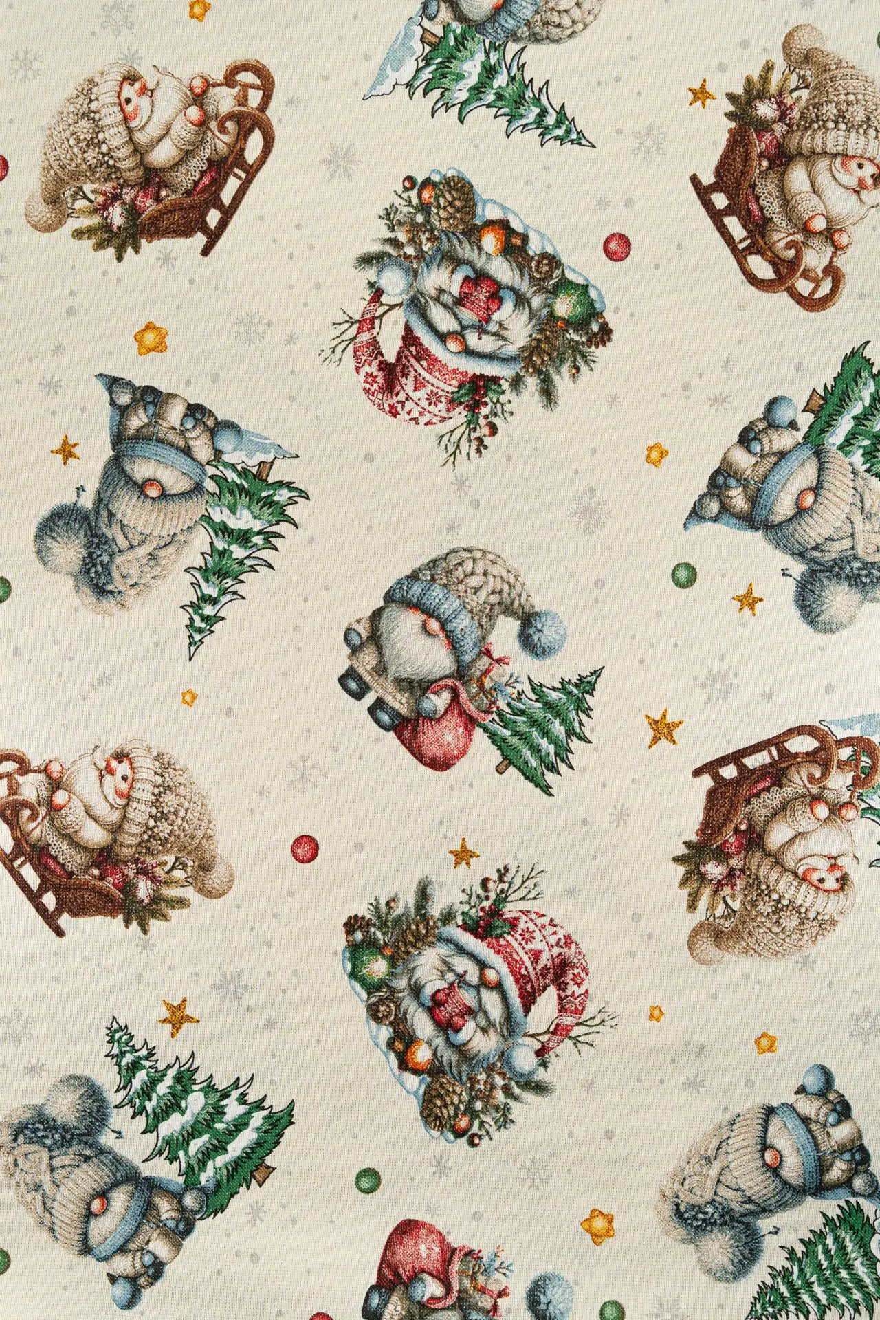 Loneta navidad gnomos