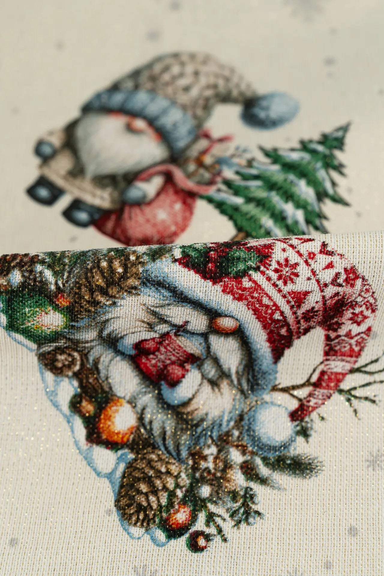 Loneta navidad gnomos