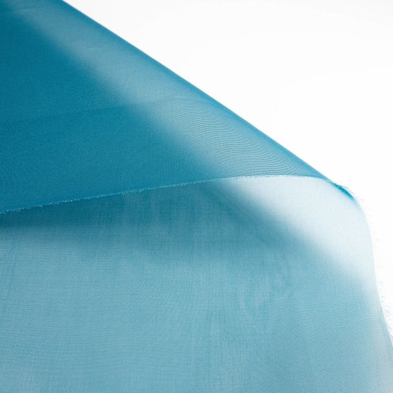 Organza liso azul océano
