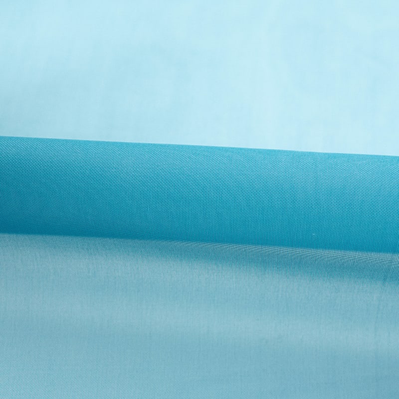 Organza liso azul océano