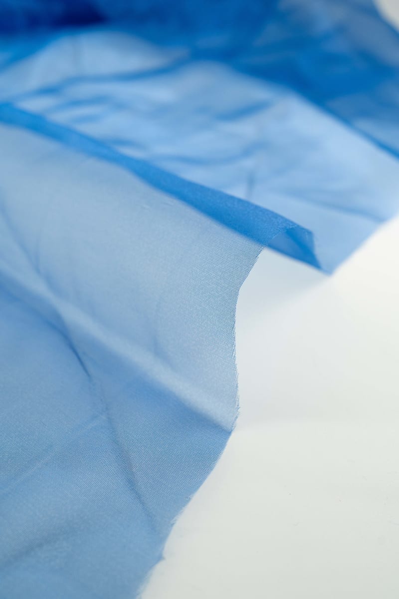 ORGANZA liso azul azulina