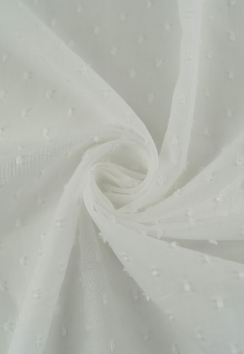 Plumeti algodón color blanco