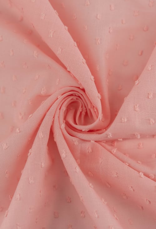 Plumeti algodón color rosa empolvado