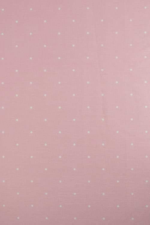Popelin de lunares de 5mm pequeños color rosa empolvado