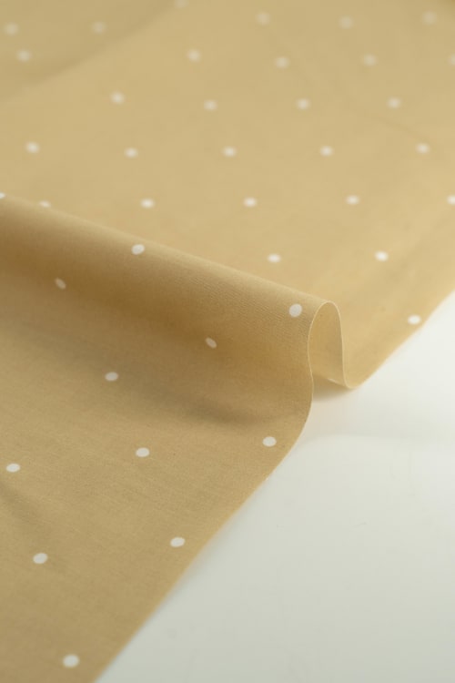 Popelin de lunares  de 5mm  color albero