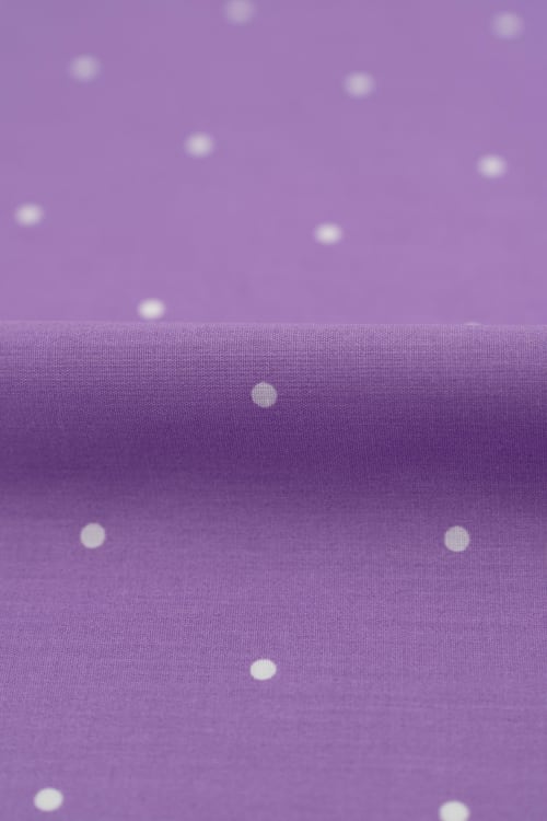 Popelin de lunares  de 5mm color lila