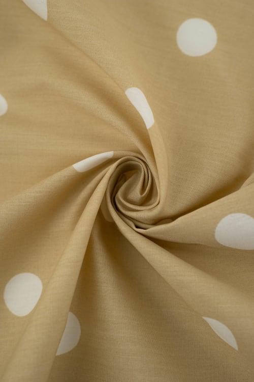 Popelin de lunares de 18mm color albero